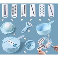 12 1 Multifunctional Hand Pulled Vegetable Chopper & Salad Spinner