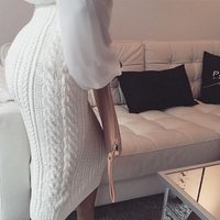 Winter Knit Maxi Skirt