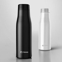 Smart temperature reminding double wall stainless steel vacuum insulated bottle
