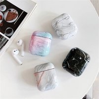high Quality Hard PC marble design cover for airpods marble hard case