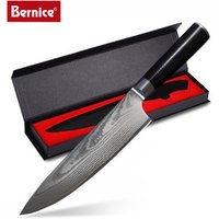 8-inch Damascus Steel Chef Knife with G10 Handle