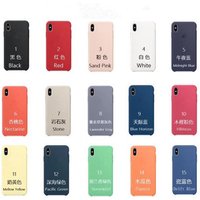 1:1 Official Logo Original Package Silicone Case Covers for Apple iPhone XS XR XS max Liquid Silicone Cases with Logo, 15 Colors