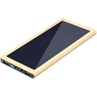 Super Slim 10000mAh Dual USB Portable Mobile Solar Battery Charger Power Bank