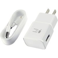 Original AU EU US UK plug For Samsung galaxy S6 S7 S8 fast charger 9V 1.67A with micro USB cable