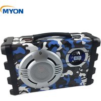 Myon New Product Portable Bluetooth Speaker With Karaoke System Customized Logo Wireless Subwoofer Audio Party Player