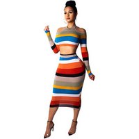 Colourful Halter Neck Bodycon Dress