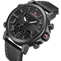 NAVIFORCE 9135 Mens Sports Watches Quartz Clock Top Brand Luxury Male Fashion Leather Waterproof Military Wrist Watch