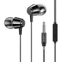 Free Shipping 1.2M 3.5mm Hifi Earphone With Mic FLOVEME Wired Earphone Headphone