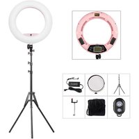 18inch 96w FS-480II LED Ring Light set Bi-color Dimmable Photography Lighting Set Studio Video Selfie led ringlight