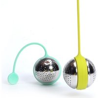 Custom Loose Leaf Tea Ball Stainless Steel Silicone Filter Tea Infuser