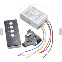 220V 3 Way Port ON/OFF Digital RF Remote Control Switch Wireless For Light Lamp Remote control distance 10-15 Meter No battery