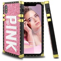 popular pink case Square Phone Case For iphone 678 plus xs xr xs max