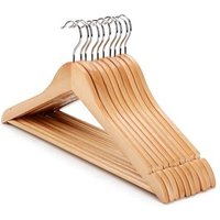 Wooden Top Hanger Round Bar