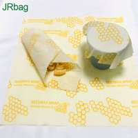 Set of 3 Fresh Food Reusable Bees Wax Food Wraps Zero Waste Keeper Travel Sheets