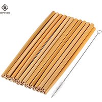 In bamboo fiber custom straws biobased bambu straws ecological organic straw