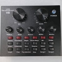 High Quality USB SOUND CARD External USB Audio Adapter sound card with Stereo For Microphone ,Headphone sound card V8