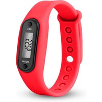 Digital LCD Silicone Wristband Pedometer Run Step Walking Distance Calorie Counter Wrist Watch