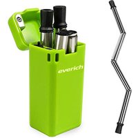Flexible 9mm Folding Stainless Steel Drinking Straw