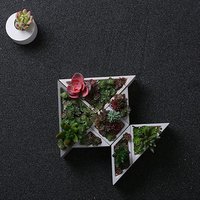 Set of 3 Triangle Silicone Moulds for Concrete Planters