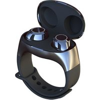 Wrist Design Double Ears TWS Wireless Earphone BT 5.0 Sports Watch Storage Charging Warehouse Earphone ZY-197