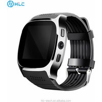 Factory Wholesale T8 Smart cell phone watch 2G GSM 1.54" Touch Screen MTK6261 Bluetooth Smartwatch For Women Men