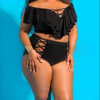 2019 Plus Modest Nylon Spandex Swimwear