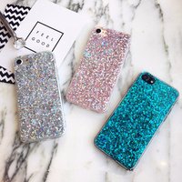 Phone Case for iPhone 6 6S Case Silicon Bling Glitter Crystal Sequins Soft TPU Cover Fundas for iPhone 5 5S 7 8 Plus XS