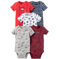 Baby Boy's Daily Romper Bodysuit 5 Pack Set