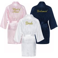 Personalised Maid Honour & Bridesmaid Robes