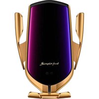 Auto-Clamp Car Charging Mount 10W/7.5W Qi Fast Charging Air Vent Phone Holder for iPhone XS/XR/X/8/8Plus