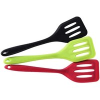 Kitchen Turner Non-Slip Cooking Utensils Slotted Silicone Turner with Iron Core