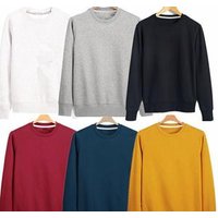 Plain Pullover Sweatshirt