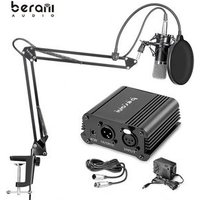 BM800PLUS Mic Bm800 omnidirectional podcast studio recording electret condenser microphone pc professional set