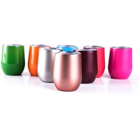 2019 new Wine Glass Tumbler 12oz Swig Stemless Coffee Mug Double wall Stainless Steel Cup 27 COLORS