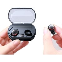 Auto Pairing Touch Control Headset IPX7 Waterproof 2000mAh Charging Case Wireless Bluetooth Earphone Cellphone Power Bank