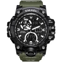 Army Watches Digital Backlight Relogio Masculino Alarm Watch Men Military LED Wristwatches SMAEL 1545C Military Watch Waterproof