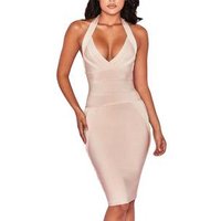 Halter Bandage Backless Dress for Women