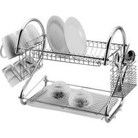 Large Capacity 2 Tier Stainless Steel Dish Drying Rack