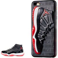 NBA basketball sports shoes cellphone case basketball 3D emboss AJ shoes mobile phone case for iphone 6 7 8 X XR XS Max