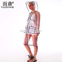 Transparent Plastic Vinyl Full Body Raincoat