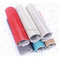 24x40cm SS6 Siam Crystal Rhinestone Iron On Mesh Trim