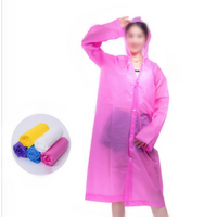 Frosted Transparent Adult EVA Rain Coat