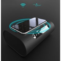 Blue-tooth Speaker & Wireless Charger, 2 in 1 Home Audio Stereo Player & Fast Wireless Charger