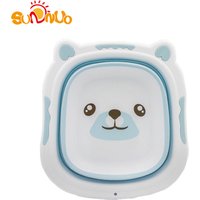 Portable Baby Folding Basin Thicken Washbowl Foldable Footbath Basin
