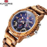 Auto date face top grade natural wooden men watch private label wrist watch as creative handcrafts healtht eco-fridendly