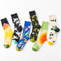 6 Designs Fashion Happy Ankle Socks Men Dropshipping For Men And Women