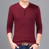 V Neck Slim Fit Cotton Christmas Jumper