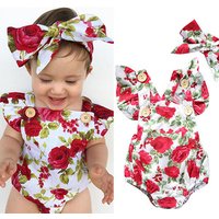 Floral Printed Romper Headband