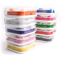 hands free colorful mobile phone earphone 3.5mm handfree phone headset with MIC for iphone earphone 1.2M noise cancelling