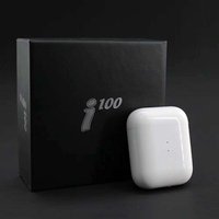 High quality wireless headset i100 TWS support wireless charging pop up windows V5.0 auto pairing